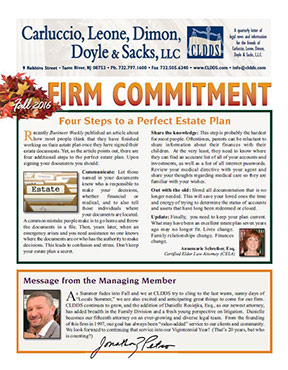Fall 2016 Newsletter